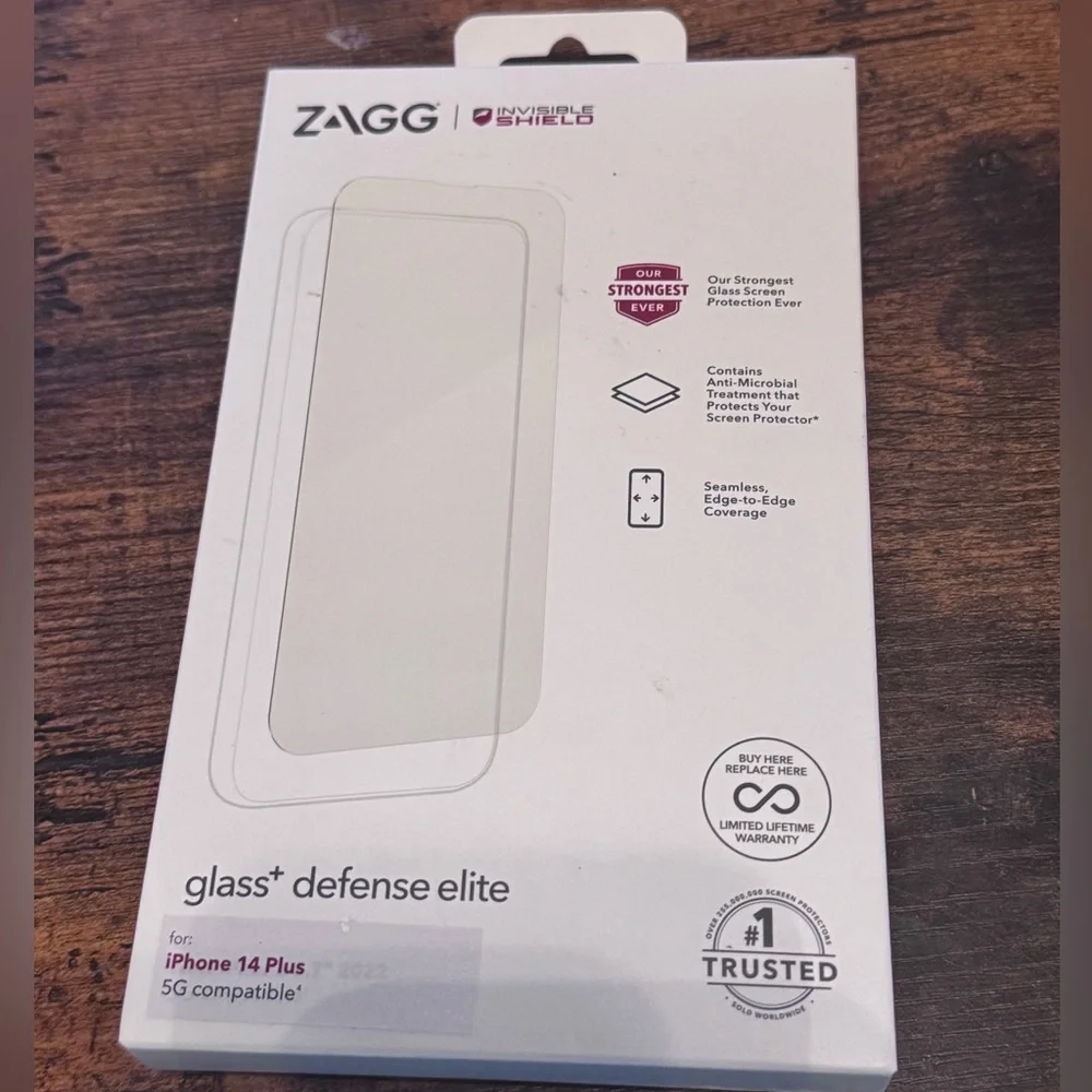 ZAGG Glass Defense Screen Protector NIB